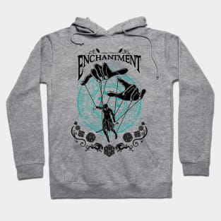 Enchantment - D&D Magic School Series: Black Text Hoodie